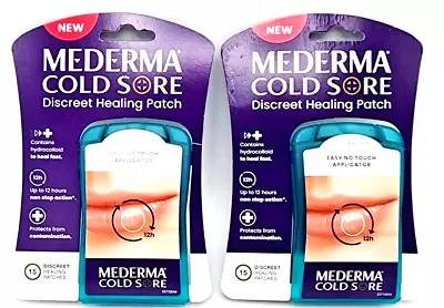 Mederma Cold Sore Patches 15ct Ea. Has Hydrocolloid Exp: 11/2024^ NEW Lotof2 • $18.99