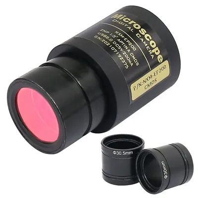 2MP HD USB CMOS Camera Microscope Electronic Digital Eyepiece W/ Adapter Ring • $35.90
