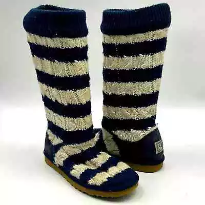 Ugg Australia Boot Women Size 8 Winter Cardy Navy Cream Boot • $59