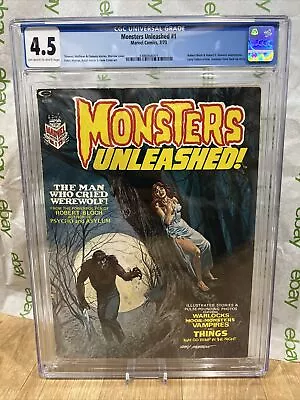 Marvel Comics Monsters Unleashed #1 (1973) CGC 4.5 OW/W] Comic • $44.95