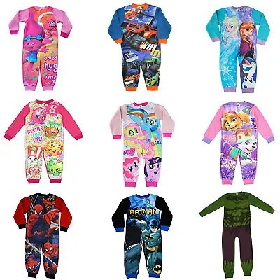 £7.95 • Buy Official Kids Characters Jumpsuit Climbing Pajamas Nightwear Playsuit Crawl Suit