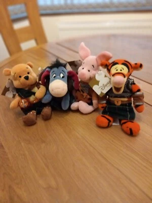 £15 • Buy Highlander Pooh, Piglet, Eeyore And Tigger Beanies