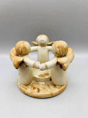 £7 • Buy Ceramic Circle Of Angels Tea Light/candle Holder