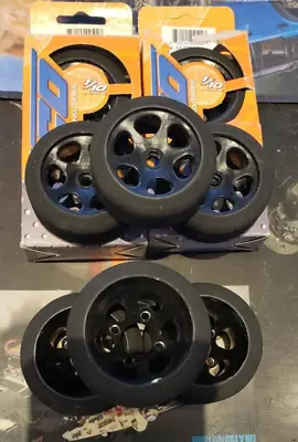 1/10Scale RC10L Pan Car Foam Tire And Wheel Set Jaco  F/R Pairs  Green Comp 2102 • $39.99