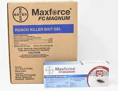 12 Maxforce FC Magnum Cockroach German Roach Pest Control Gel Bait 33 G Tubes • $174.95