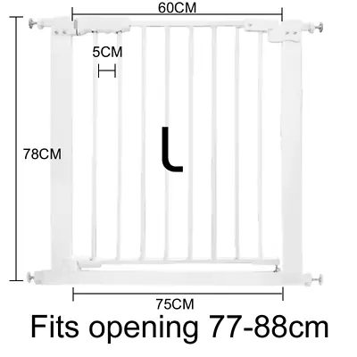 Adjustable Baby Pet Child Kid Safety Security Gate Stair Barrier Door Extension  • $51.99