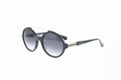 New! Balmain Women's Round/Bar Sunglasses BL2048A C02 Navy Size 54mm • $79.99