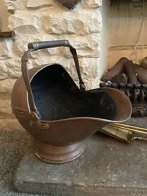 Vintage Copper  Coal  Scuttle  / Log Bucket • £45