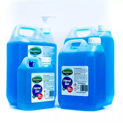 £8.95 • Buy Hand Sanitizer Sanitiser Gel 1L - 5L Litre 70% Alcohol + Dispenser Pump UK Made