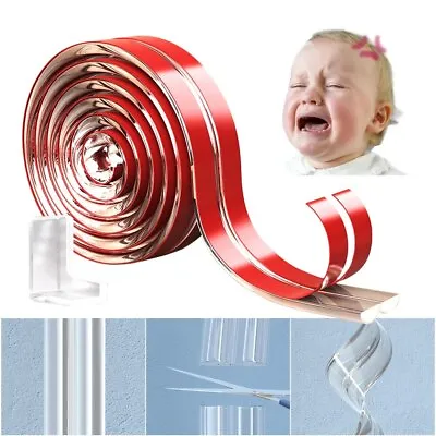 10M Table Edge Corner Protector Strip Adhesive Baby Safty Proof Glass Furniture • £4.58