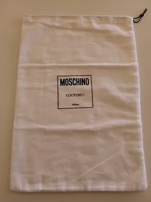 MOSCHINO Couture Milano Drawstring Dust Bag Travel Shoes Clothing Jewelry • $15.99
