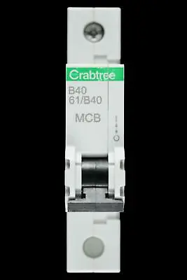CRABTREE 40 AMP CURVE B 6kA MCB CIRCUIT BREAKER STARBREAKER 61/B40 NS • £4.39