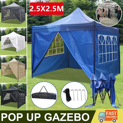 2.5m X 2.5m Heavy Duty Pop-Up Gazebo Waterproof Outdoor Garden Canopy Party Tent • £8.59
