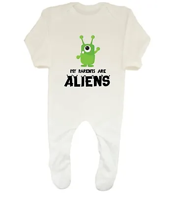 My Parents Are Aliens Baby Grow Sleepsuit Boys Girls • £9.99