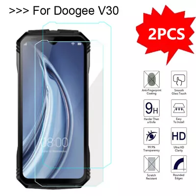 2PCS DOOGEE V30 V30 Pro V30T Tempered Glass Film Cover Guard Screen Protector • $8.79