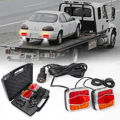 LED Trailer Towing Magnetic Lights Kit For Trucks Trailer  RVs With 7 Pin Plug • $58.89