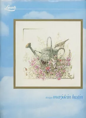 OOP Lanarte 33790 Watering Can Bird Marjolein Bastin Cross Stitch KIT FREE Ship • $49.95