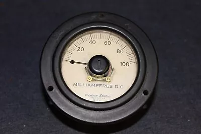 Vintage Western Electric Milliamperes Gauge Steampunk  • $15.99