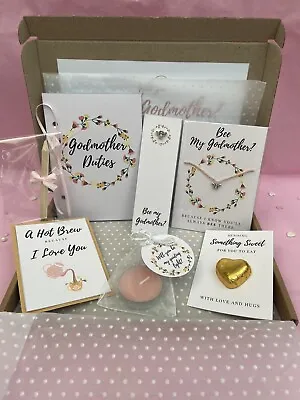 £9 • Buy Godmother Gift Set Proposal Personalised Letterbox Christening Box