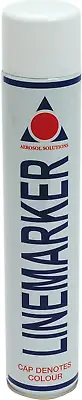 Aerosol Solutions 0901 Line Marker Spray Paint White 750ml • £8.25