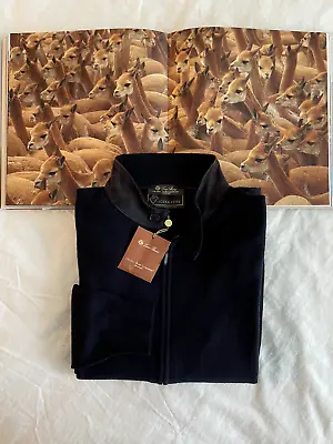 $19550 LORO PIANA Vicuna Baby Cashmere NEW Sweater Navy Medium IT 50 100% Auth • $7999.99