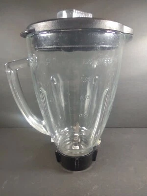 $20.99 • Buy Oster Duralast Classic Blender Glass Jar Pitcher And Base 6 Cup Black 