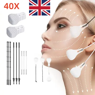 40x/Set Instant Face Lift Tape Neck Eye Lift V-Line Shape Tape Anti Wrinkle UK • £3.71