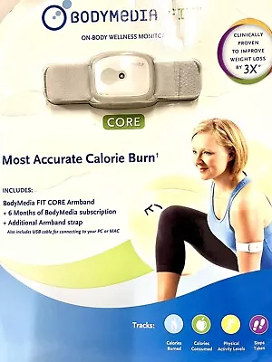 BodyMedia Fit Core Armband On Body Wellness Monitor BRAND NEW SEALED PACKAGE • $29