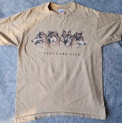 Vintage Salt Lake City Utah Wolf Shirt Size XL • $12.87