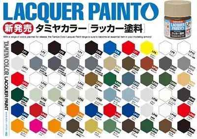 Tamiya New Paints LP Colours Color Lacquer Paint Mini 10ml Jar Bottle Mr Models • £2
