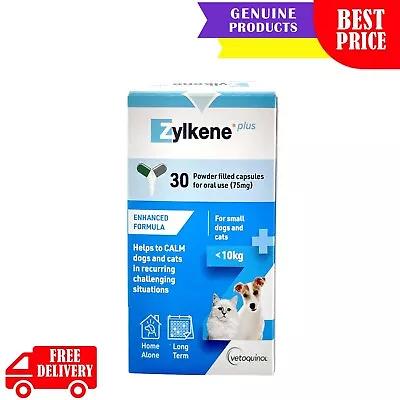 Zylkene Plus Calming Supplement For Dogs And Cats Under 10 Kg 30 Capsules	BLUE • $61.96