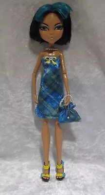 Handmade To Fit MONSTER HIGH #10 Handmade Dress Purse & Beaded Necklace Set • $9