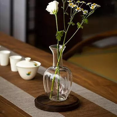 Tall Flower Vase Glass Flowerpot For Wedding Exhibition Festival Indoor Living • £14.76