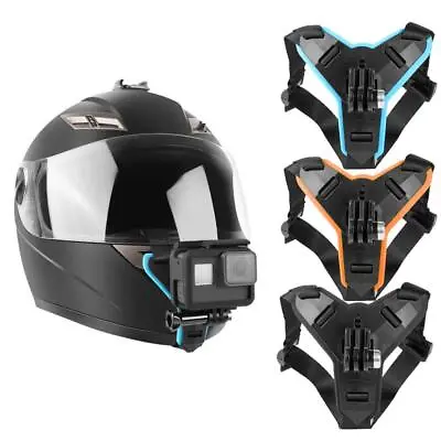Straps Mount Helmet Chin Stand Motorcycle For GoPro Hero 10 9 8 7 6 5 4 3 • $6.79