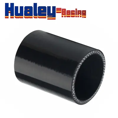 Black 3  Inch ID:76mm Straight Silicone Hose Coupler Turbo Intercooler Pipe • $7.59