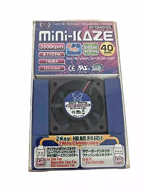 Scythe Mini-Kaze 3500 RPM 40mm Silent Case Fan SY124010L • $8.95