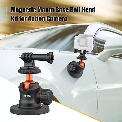 UURIG Magnet Camera Mount Powerful Magnetic Camera Ball Head For GoPro • $29.59