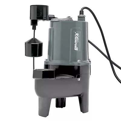 3/4HP Submersible Sewage Pump Sub Pump 8400GPH Impeller Piggy-Back Plug 115V • $179.95