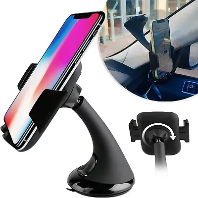  360° In Car Windscreen Phone Holder Suction Mount For IPhone 14 13 12 11 XR GPS • £7.99