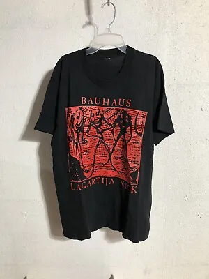 Vintage 80s Bauhaus Lagartija Nick T Shirt L Peter Murphy Joy Division Goth Rock • $175