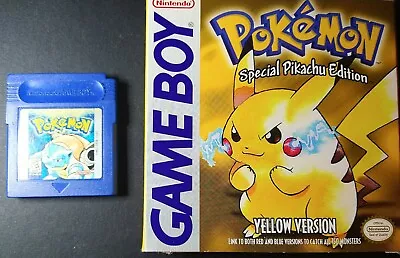 Pokémon Yellow (AND Blue) Version: Special Pikachu Edition (Game Boy 1999) CIB! • $525