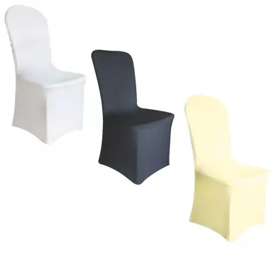 £199.99 • Buy Spandex Wedding Chair Covers Dining Room Chair Slip SEAT Cover Stretch Removable