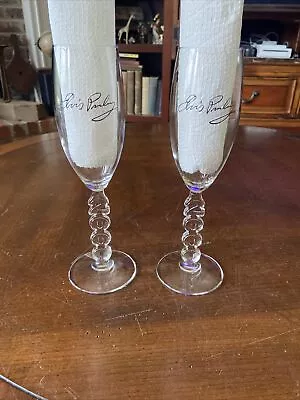 Rare Elvis Presley Wine Glasses 9” Tall 2000 Elvis Presley Enterprises Inc. (2) • $19.42