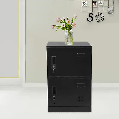 Metal Locker Steel Storage Cabinet With 2 Doors Office School Gym Employees • $95