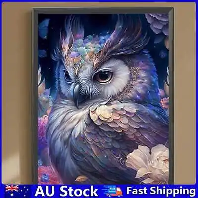 $11.79 • Buy 5D DIY Full Round Drill Diamond Painting Owl Animal Kit Home Decor Art Craft