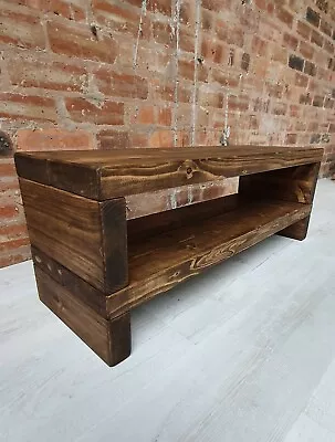 TV Stand/TV Unit/Solid Rustic Handmade TV Stand/Entertainment Stand/TV Cabinet  • £79.99