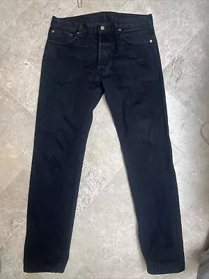 Levi's Vintage Clothing 1978 501 Black Denim W32-34 Selvedge • £75