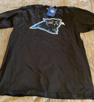 CAROLINA PANTHERS Football REEBOK Vintage XL Shirt NFL Black NEW Free Ship • $28.04