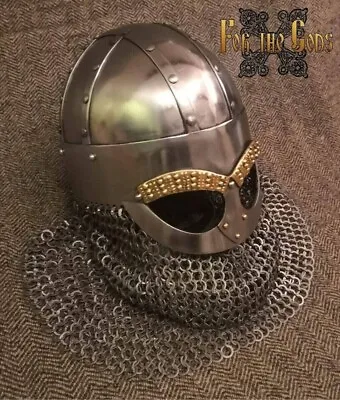 Medieval Viking Helmet Deluxe Warrior Armor Helmet For Reenactment Gift Item New • $134