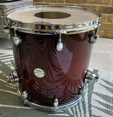 Mapex Meridian Maple 14  X 13  Deep 16 Lug Cherry Lacquer Finish Floor Tom • $180.53